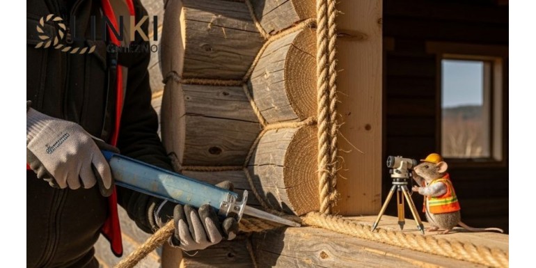 Lina jutowa do uszczelniania domu drewnianego &ndash; jak ją zastosować i jaka grubość jest odpowiednia?